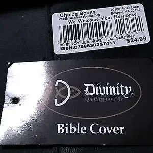 Divinity Cover Divinity | Other | Bible Cover Divinity 6 X 9 X 2 | Poshmark